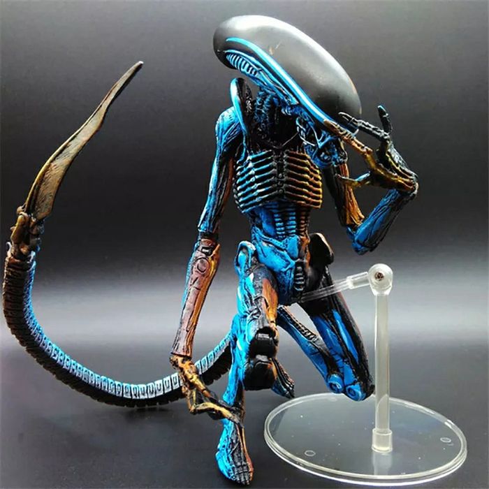 Neca figura de alienígena, figura de ação colecionável com grânulos de