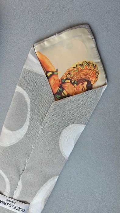 krawat jedwabny DOLCE & GABBANA retro