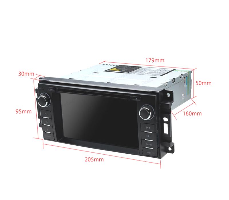 AUTO RADIO PARA JEEP WRANGLER 07-12 GRAND CHEROKEE 08-11 USB GPS TACTIL 6.2" HD