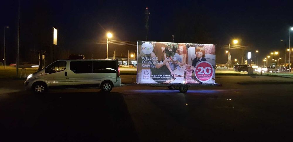 Mobilne Kampanie Reklamowe Przyczepa reklamowa, Przyczepy reklamowe