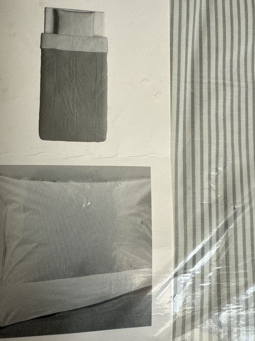 IKEA Пододеяльник и наволочка, серый BLÅVINDA, 903.280.84