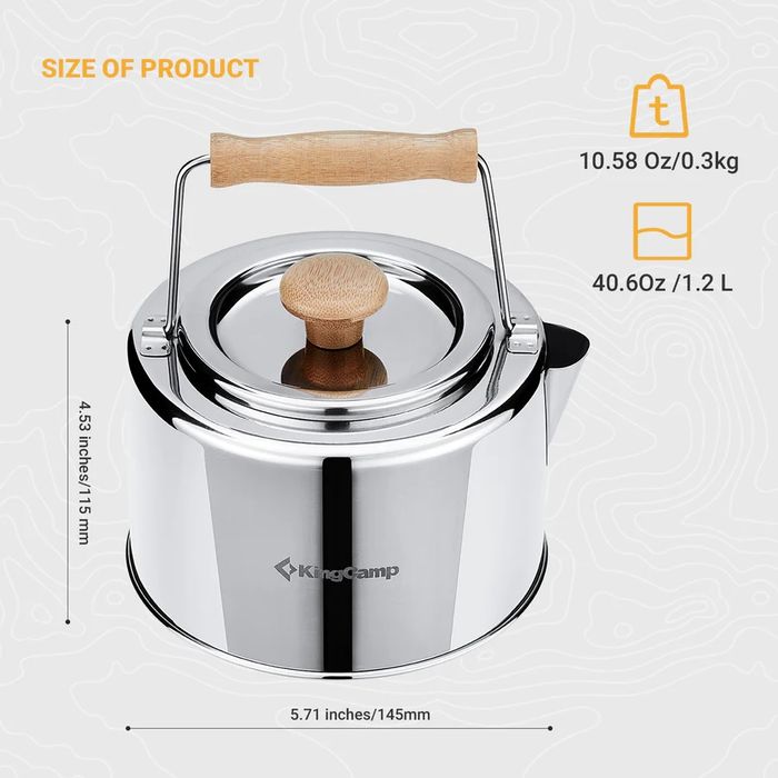 Czajnik kempingowy ze stali nierdzewnej king camp skywalker
