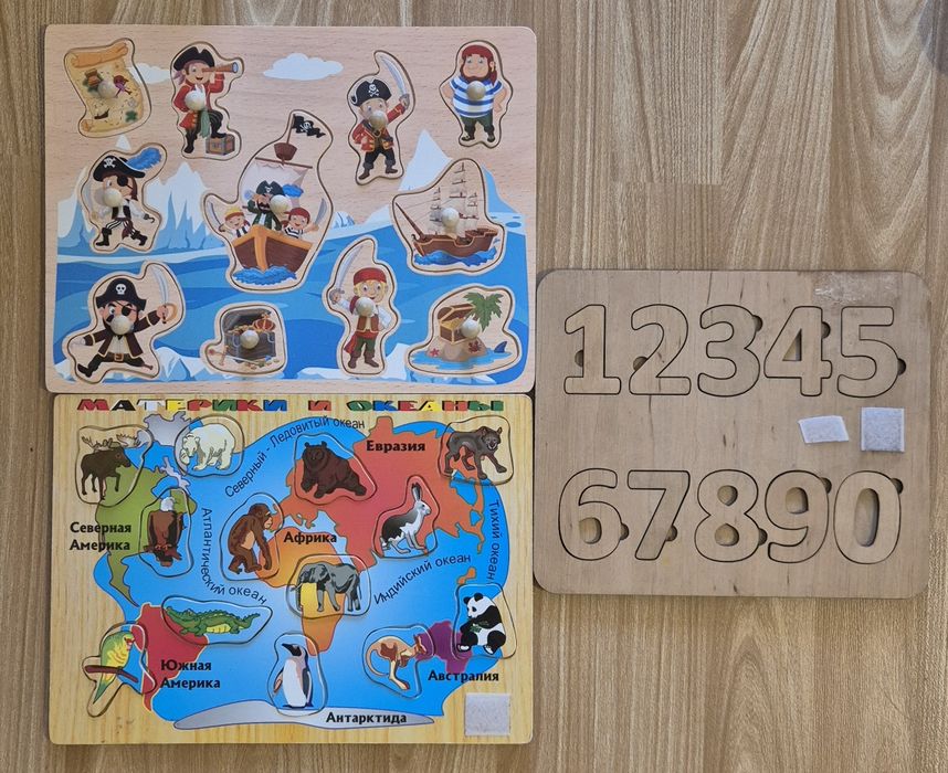 Пазли-вкладиші, обємні, піраміди, стукачки, пальчикові лабіринти, шнур