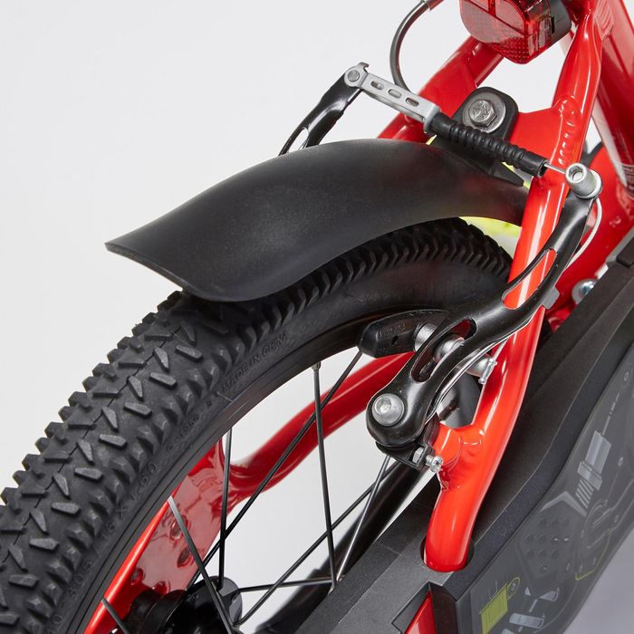 BICICLETA DE CRIANÇA 4-6 ANOS 900 ALU RACING 16 POLEGADAS VERMELHA
