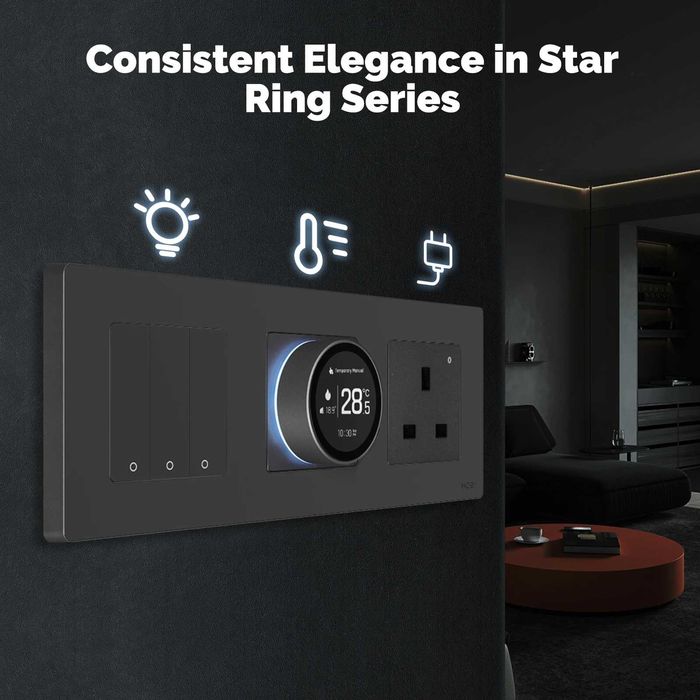 Смарт регулятор електричної теплої підлоги Moes Star Ring (Zigbee)
