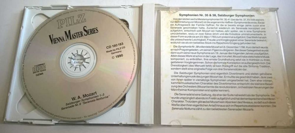2CD Mozart Symfonie Haffnerowska Praska NOWA