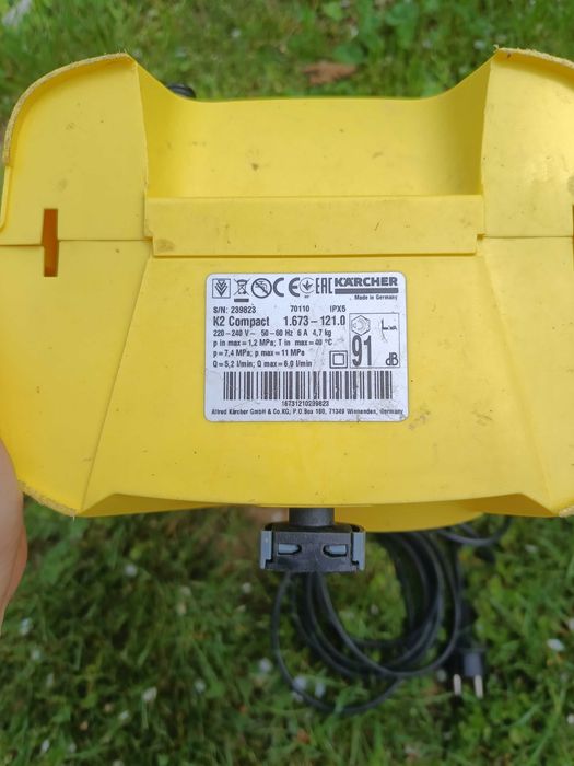 KARCHER K2 – uszkodzona pompa – na części lub do naprawy