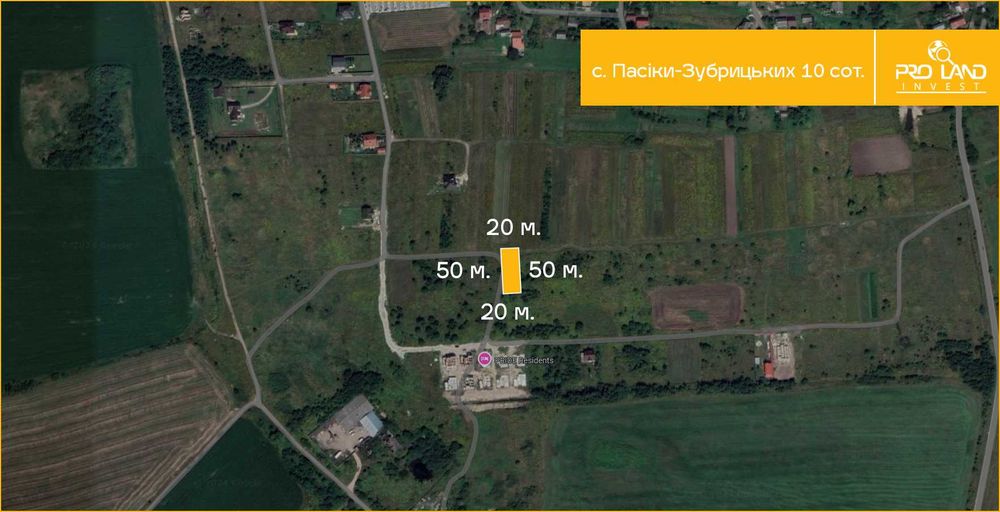 Продаж ділянки в с.Пасіки-Зубрицьких 10сот.