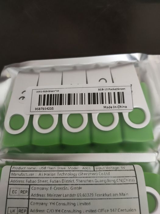 Pendrive zielony 8 GB