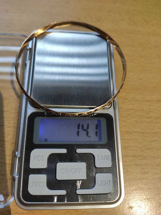 Złote sztywne Bransoletki bangle 3szt. próba 583 42,3g