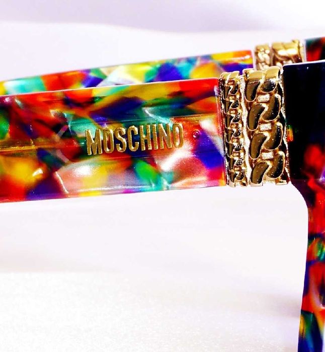 Okulary damskie MOSCHINO MOS011/S F749O kocie oczy Rich Classy Look