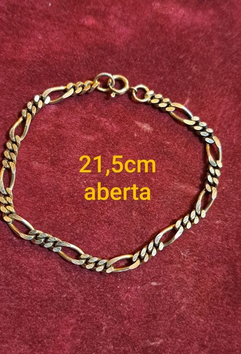 Pulseiras homem em prata contrastada.