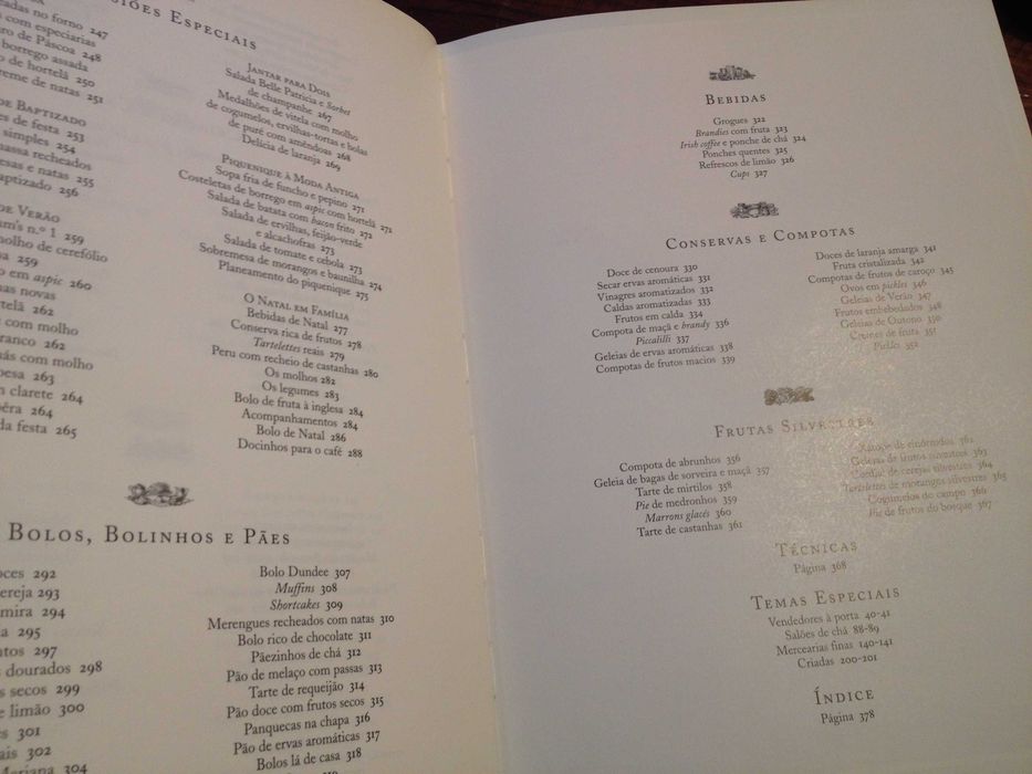 Receitas à moda antiga