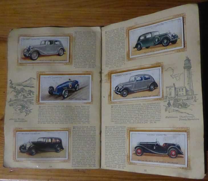 1936 cartões de tabaco Motor Cars - automóveis - colecção completa