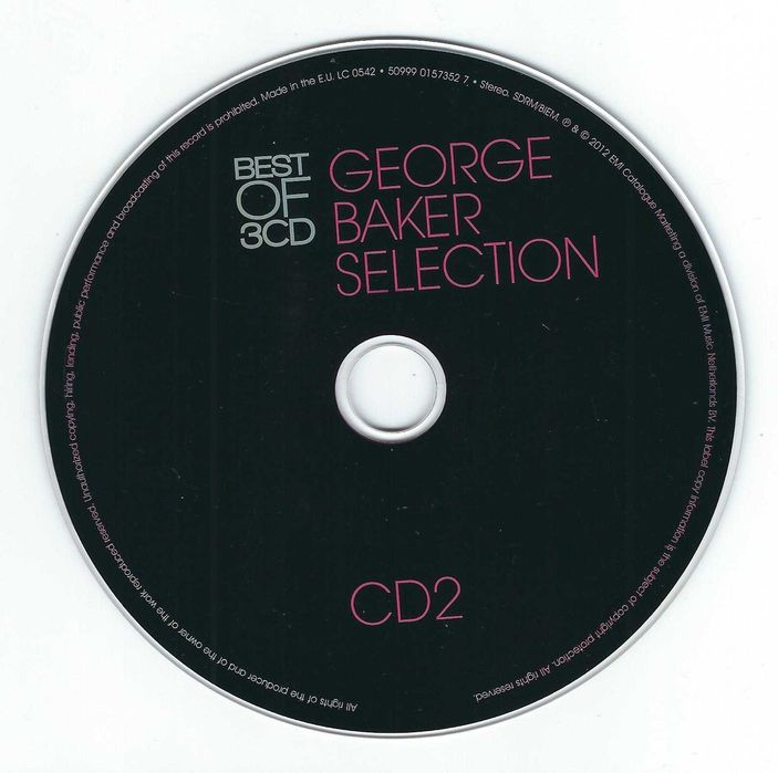 3 CD George Baker Selection - Best Of 3CD (2012) (EMI Music) Digipak