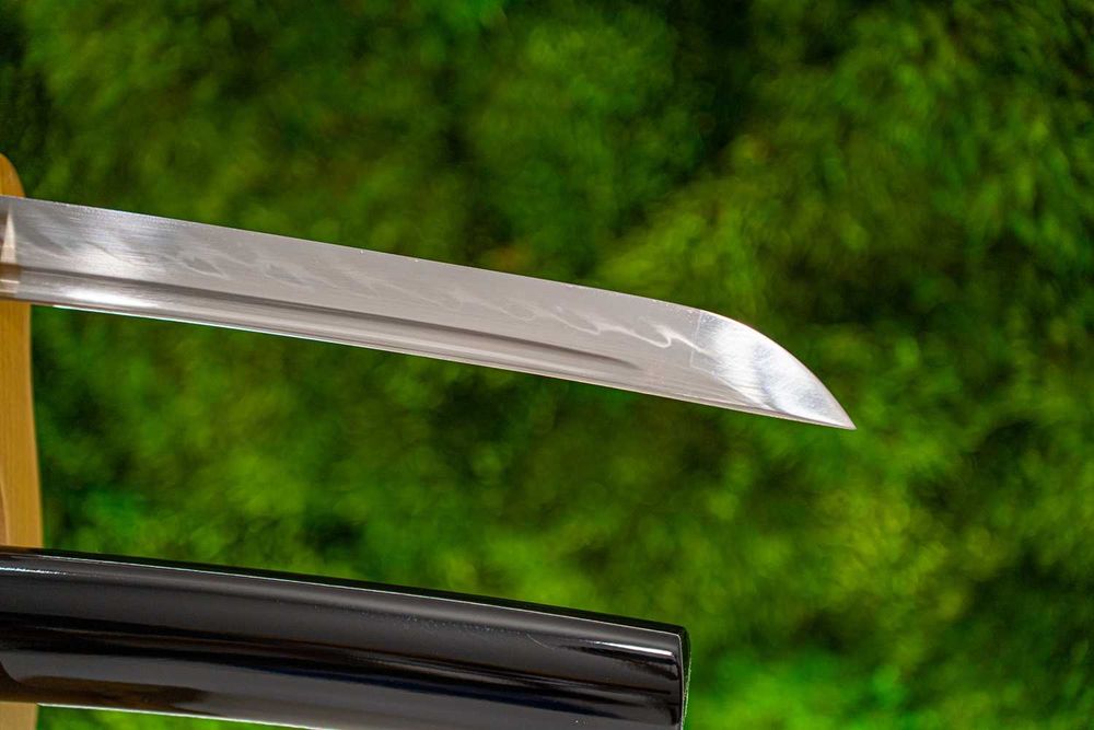 Japoński Miecz Samurajski WAKIZASHI Stal T10 Prawdziwy Hamon OSTRY