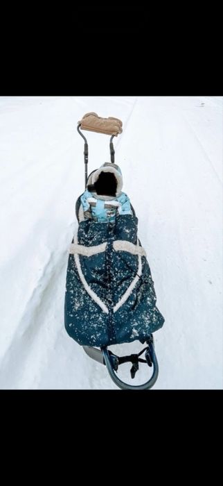 Дитячі санки з чохлом із овчини натуральної