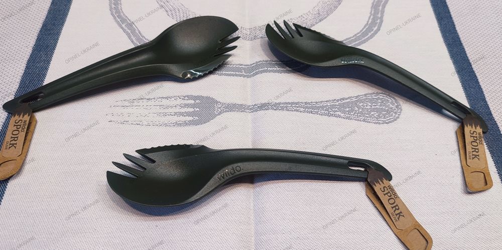 набор 3 в 1 WILDO SPORK вилка ложка нож олива 14627001 NZ-WSK-PP