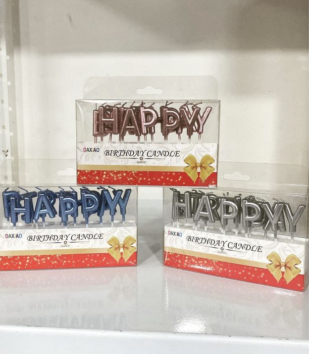 Свечи и топпер для торта