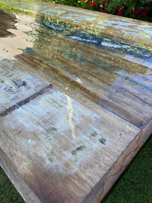 stol tekowy drewniany 180x90 cm unikatowy vintage vidaxl
