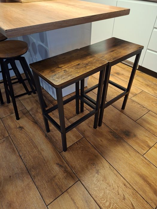 Hokery loft wysokie taborety barowe x 2