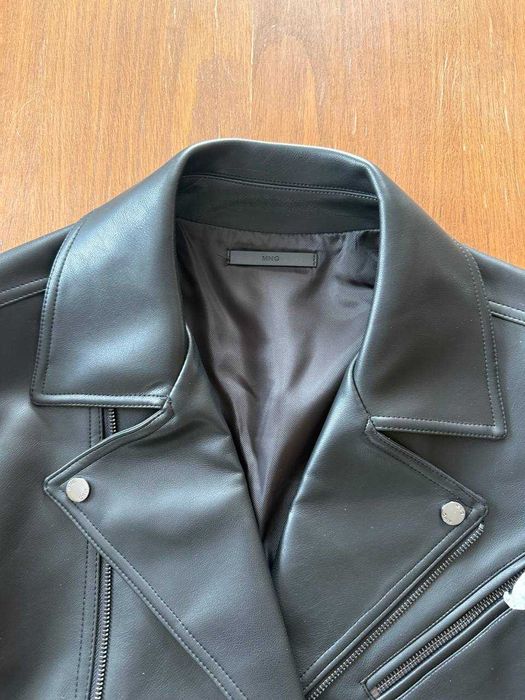 Куртка шкірянка Mango. Косуха, Нова