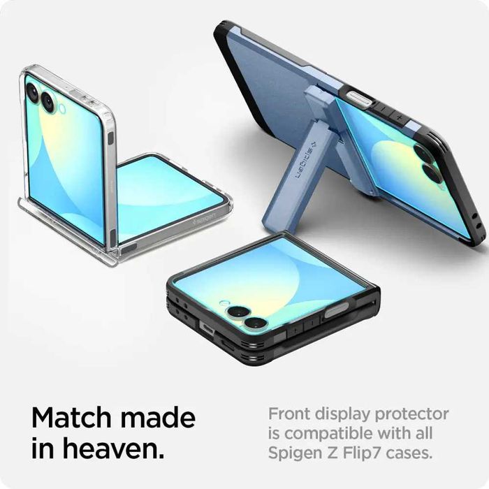 Защитное стекло Spigen EZ FIT 2-Pack для Samsung Galaxy Flip 7 Clear