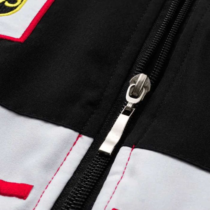 Kurtka Ferrari Vintage F1 Wyścigowa Bomberka Biała UNISEX M L XL