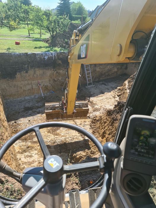 Usługi koparką, koparko-ładowarka, transport kruszywa i piasku