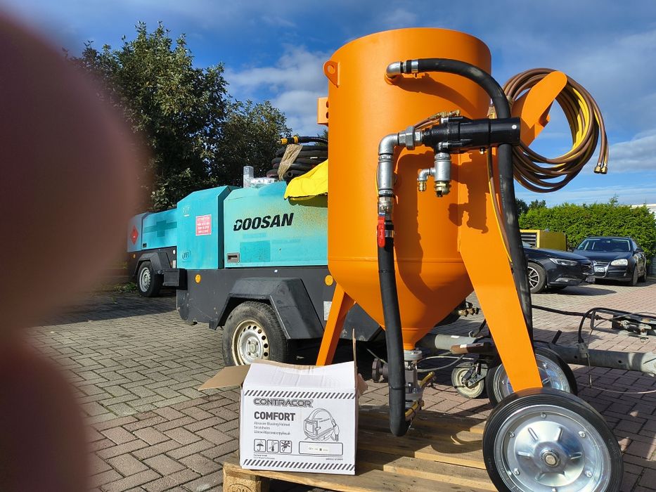 Komplet Kompresor 5m/m+ piaskarka 200 L dostawa szkolenie gratis