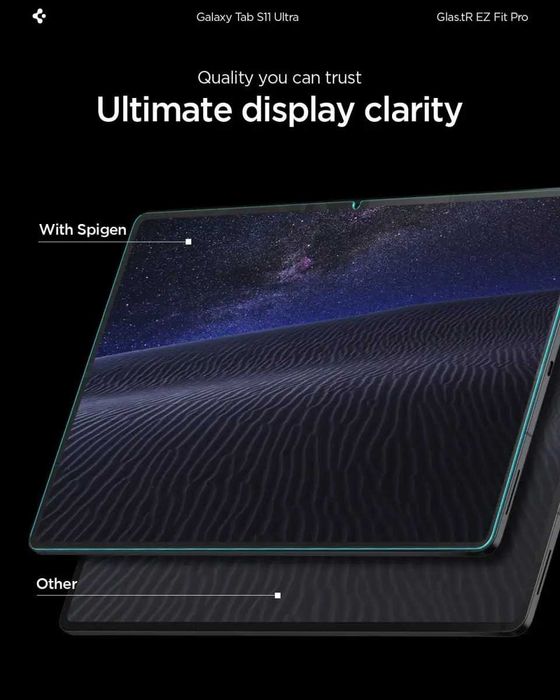 Защитное стекло Spigen Glas.tR EZ Fit Pro для Galaxy Tab S11 Ultra
