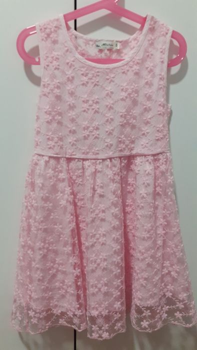 Vestidos rosa 5/6 anos
