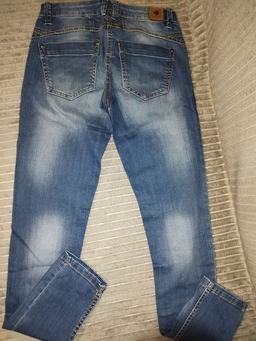 Spodnie damskie jeansy skinny 36 Carry niebieske