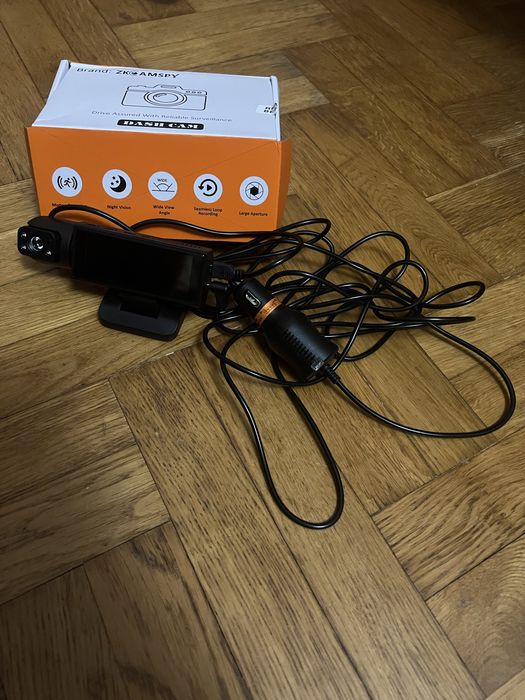 Автомобільний відеореєстратор Zkcamspy Full HD 1080 на 2 камери