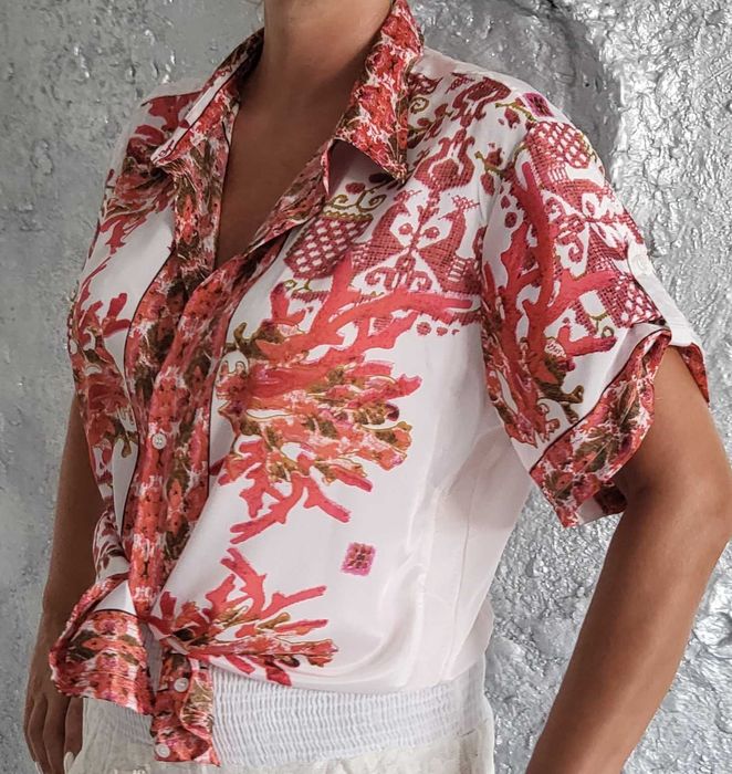 Antica Sartoria bluzka włoska Boho roz XL