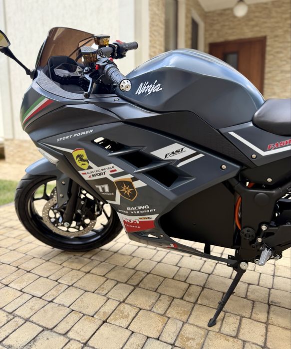 Електробайк Ninja 2999Вт, сірий, гарантія, електромотоцикл, є розстрочка