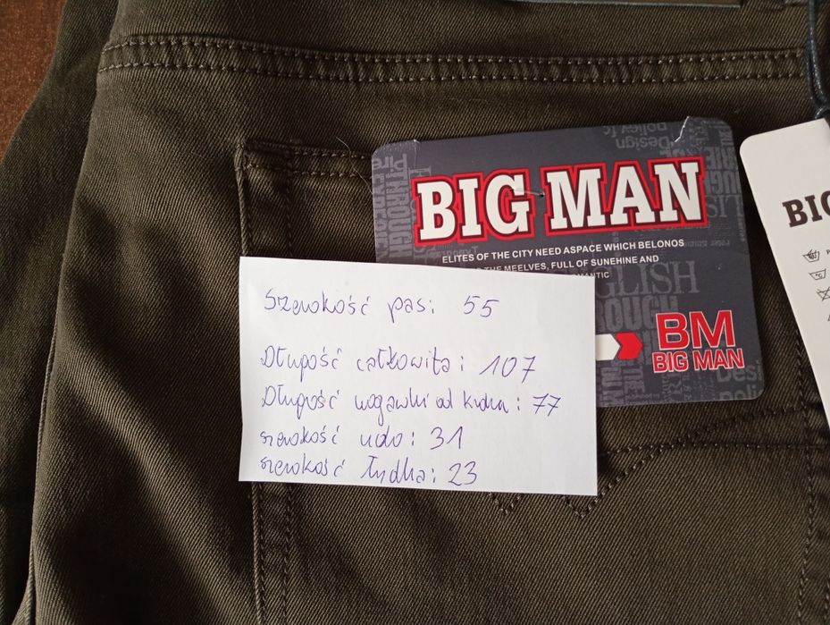 Nowe spodnie męskie khaki 44 L32