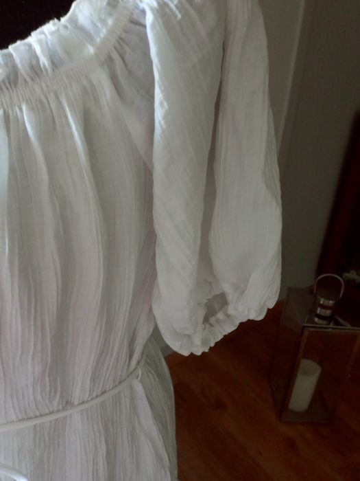Sukienka biala lekja letnia XL Reserved