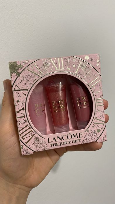 Zestaw trzech błyszczyków do ust Lancome The Juicy gift , na prezent
