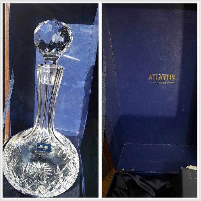 Garrafa de licor Atlantis Crystal , nova