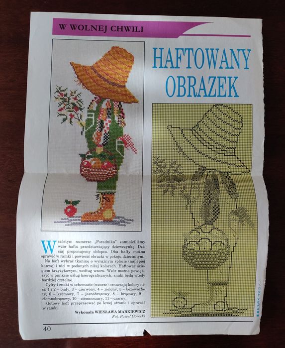 Haft haftowanie - wzory wzornik