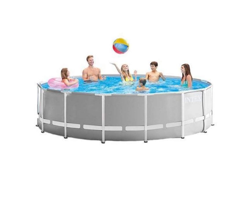Каркасний басейн 305х99 сходи фільтр насос каркасный бассейн Intex