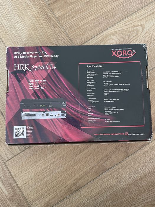 XORO HRK 8760 CI+ – dekoder DVB-C HD