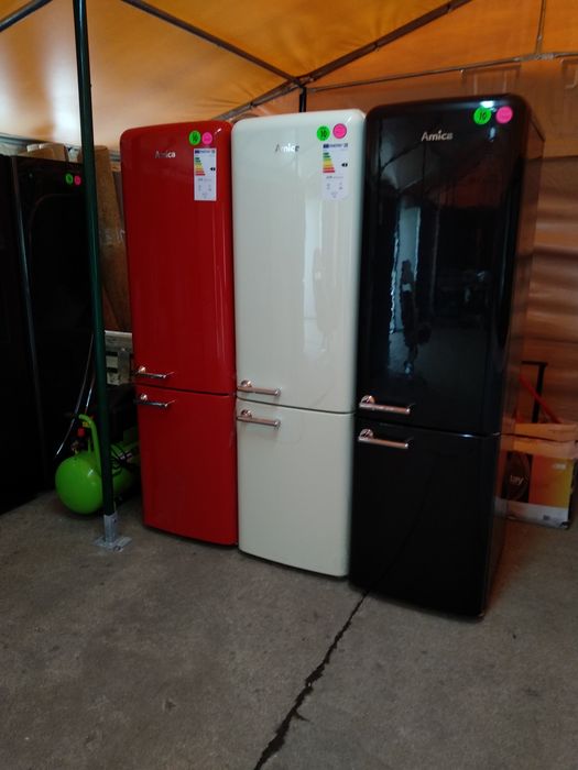 OUTLET Janki ul Wspólna 6 Lodówka AMICA FK3495.3FRAA Retro