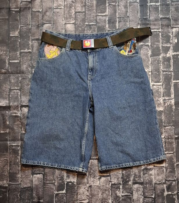 DR. DENIM spodenki jeansowe męskie szorty dżinsowe luźne vintage retro hip hop szerokie
