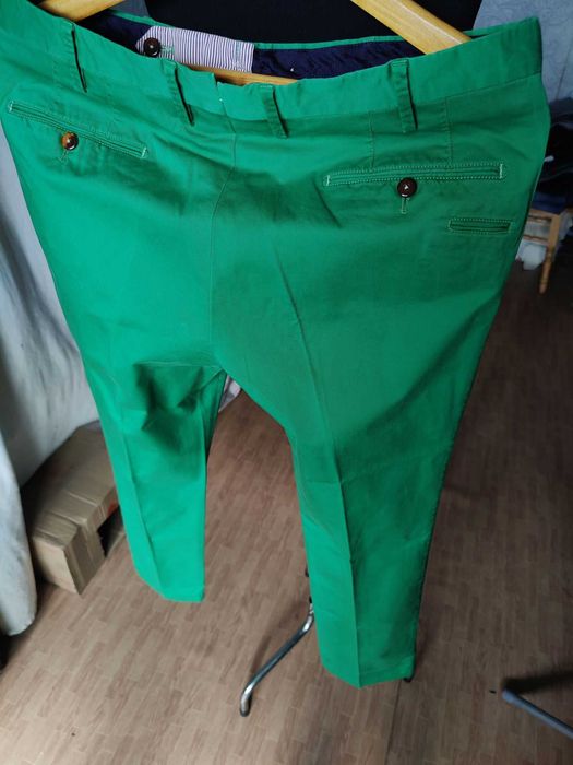 Джинсы (chino PT Torino Italy w36 stretch forest green.