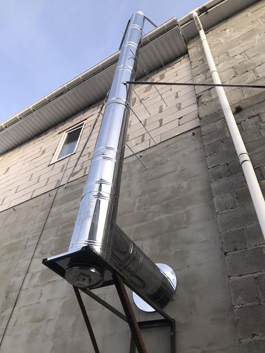 Монтаж димоходов димарі дымоход Гильзовка Гільзування алмазная резка