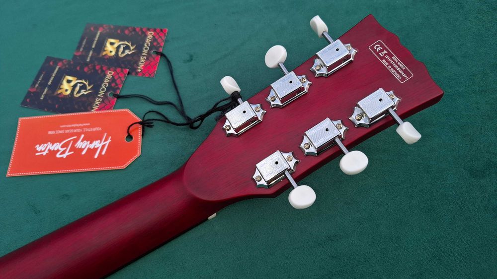 Gitara Elektryczna - Harley Benton Les Paul SC-Jr Faded Cherry Red