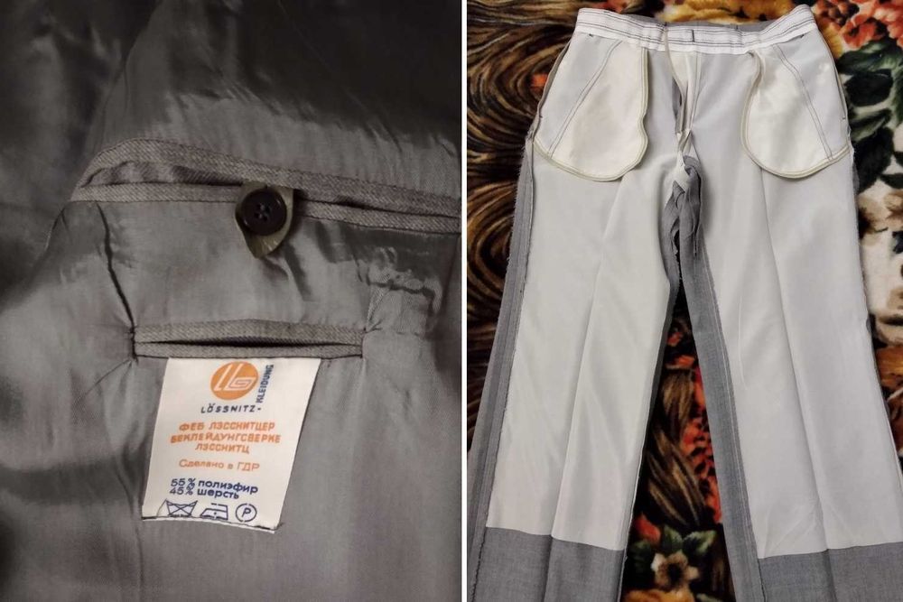 Костюм мужской винтажный свадебный двойка 46р