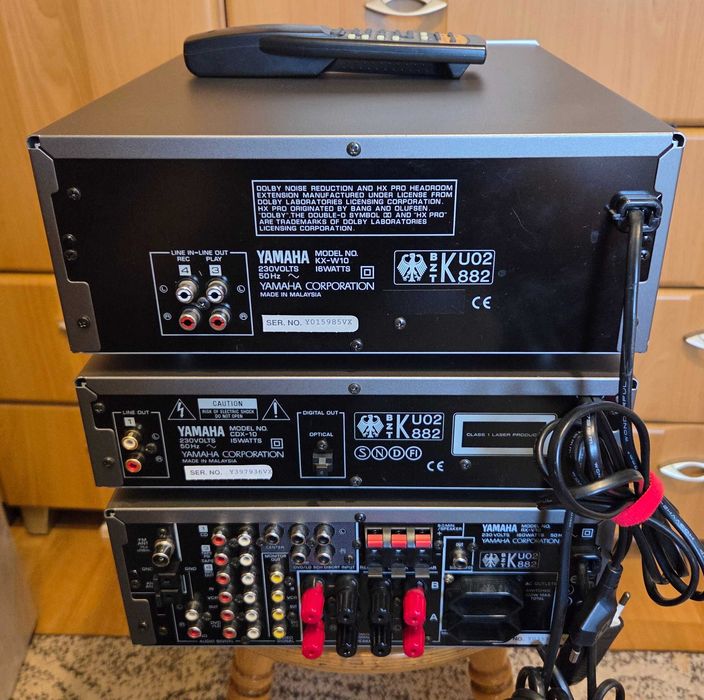 Zestaw Yamaha Amp RX-V10 CDX-10 KX-W10 plus pilot